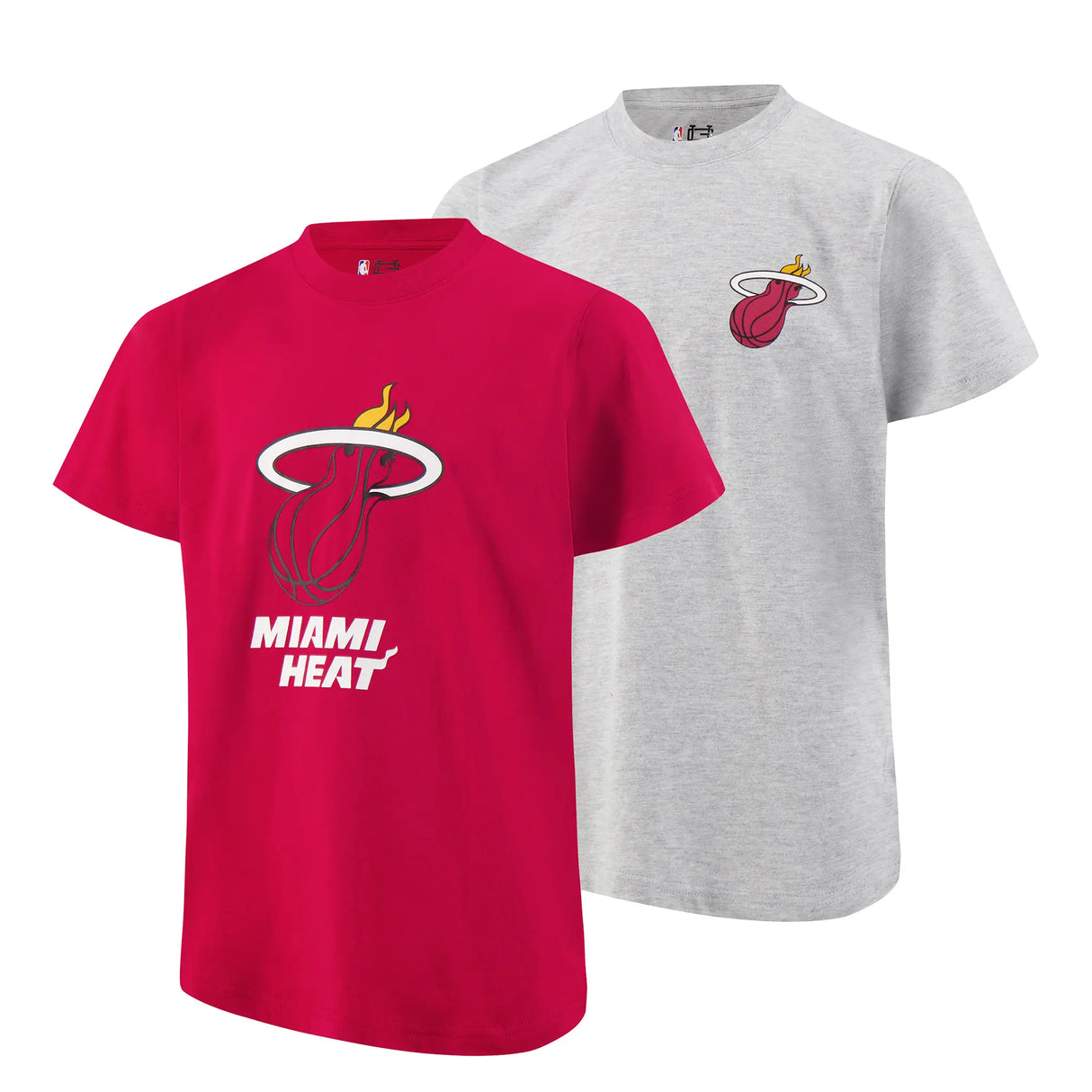 Ultra Game Youth NBA Official Standard Super Soft 2 Pack T-Shirt Set | Miami Heat