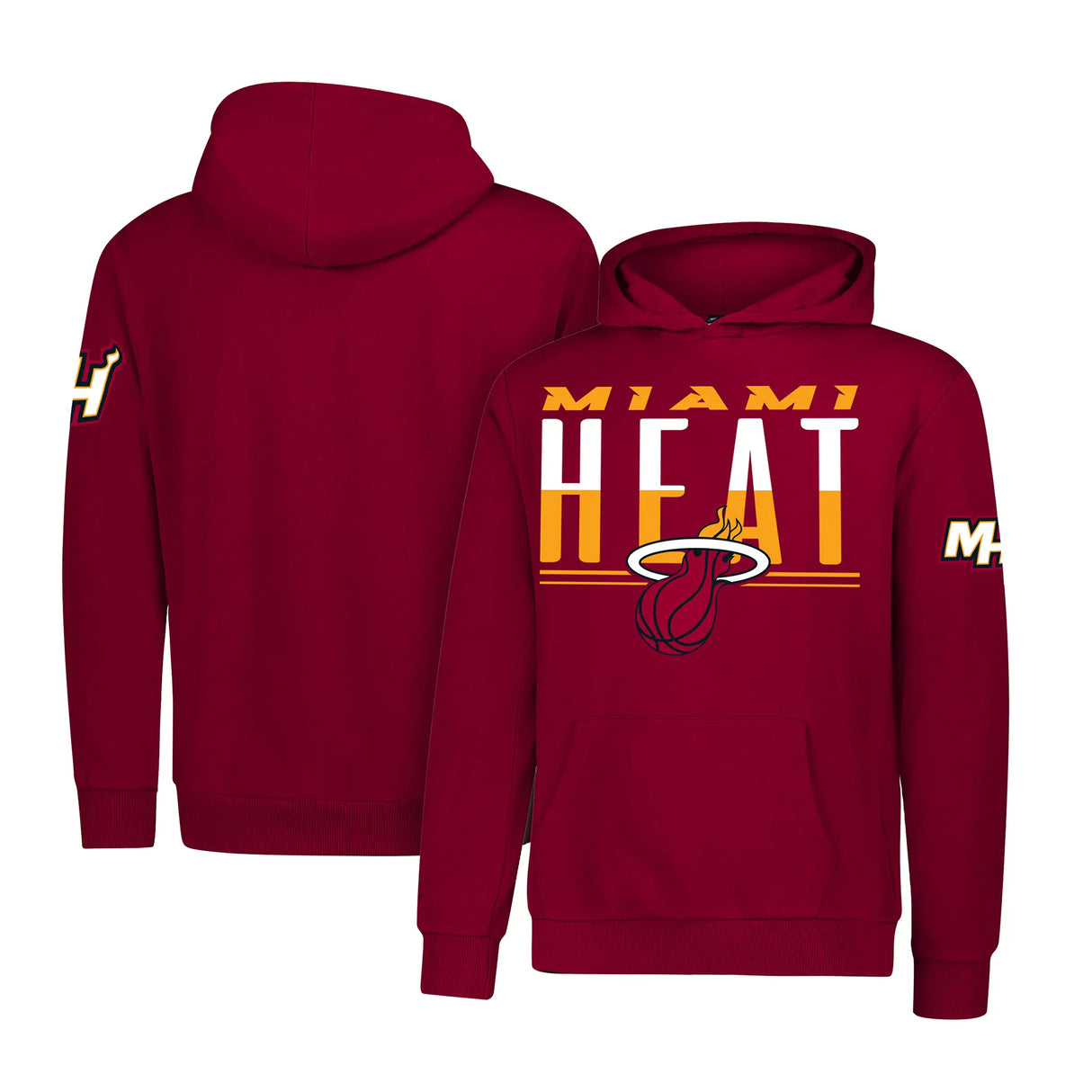 Ultra Game Youth NBA Official Standard Super Soft MVP Pullover Hoodie Sweatshirt | Miami Heat