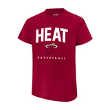 Ultra Game Youth NBA Official Arched Plexi Short Sleeve T-Shirt | Miami Heat