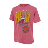 Ultra Game Youth NBA Official Super Soft Distressed T-Shirt | Miami Heat