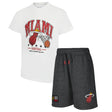 Ultra Game Boys NBA Official Super Soft T-Shirt & Basketball Shorts Set | Miami Heat
