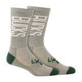 Ultra Game Boys NBA Official Athletic Cushioned Vertical Attack Team Crew Socks - 3 Pack | Milwaukee Bucks