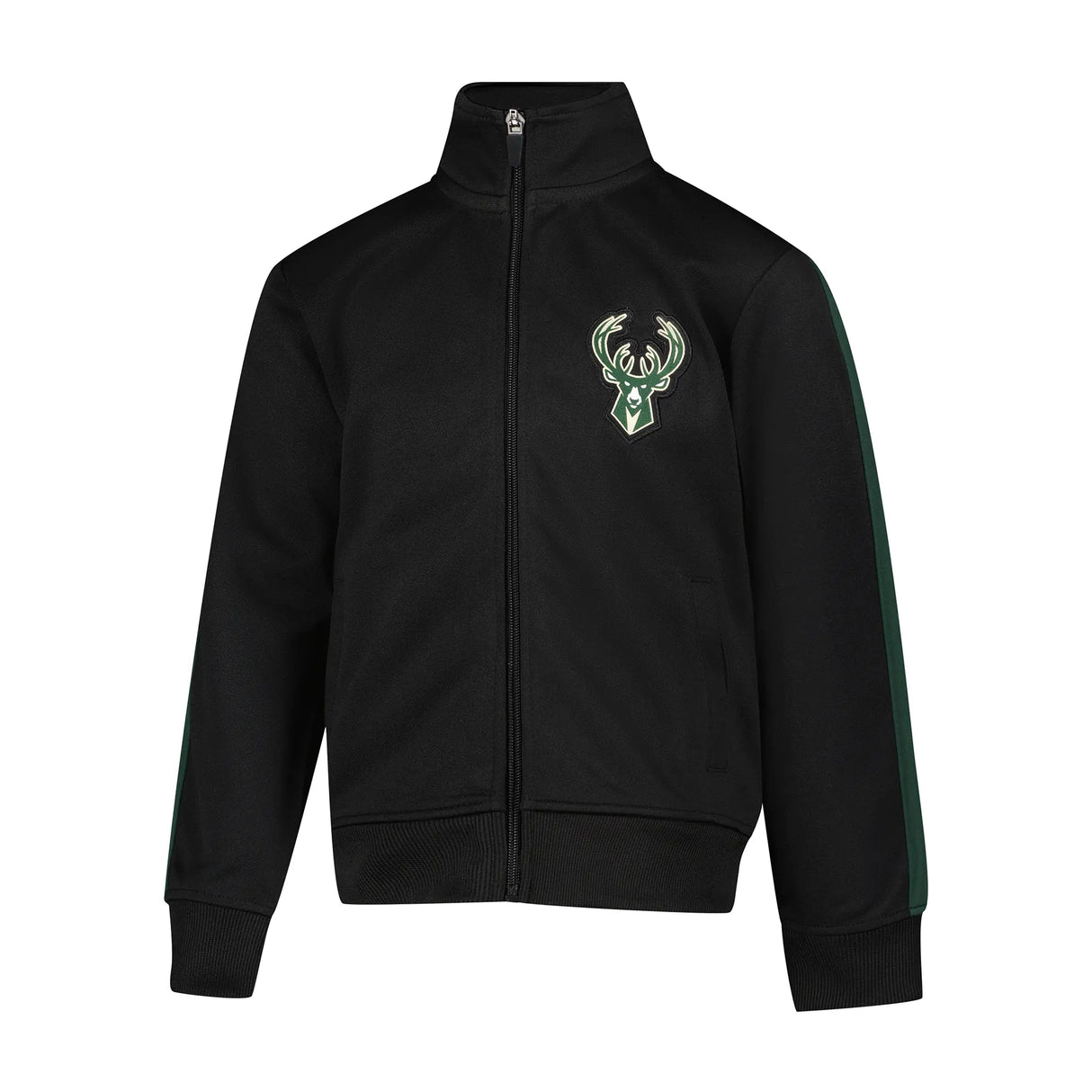 Ultra Game Youth NBA Official Super Soft Full Zip Active Track Jacket and Pants Set | Milwaukee Bucks
