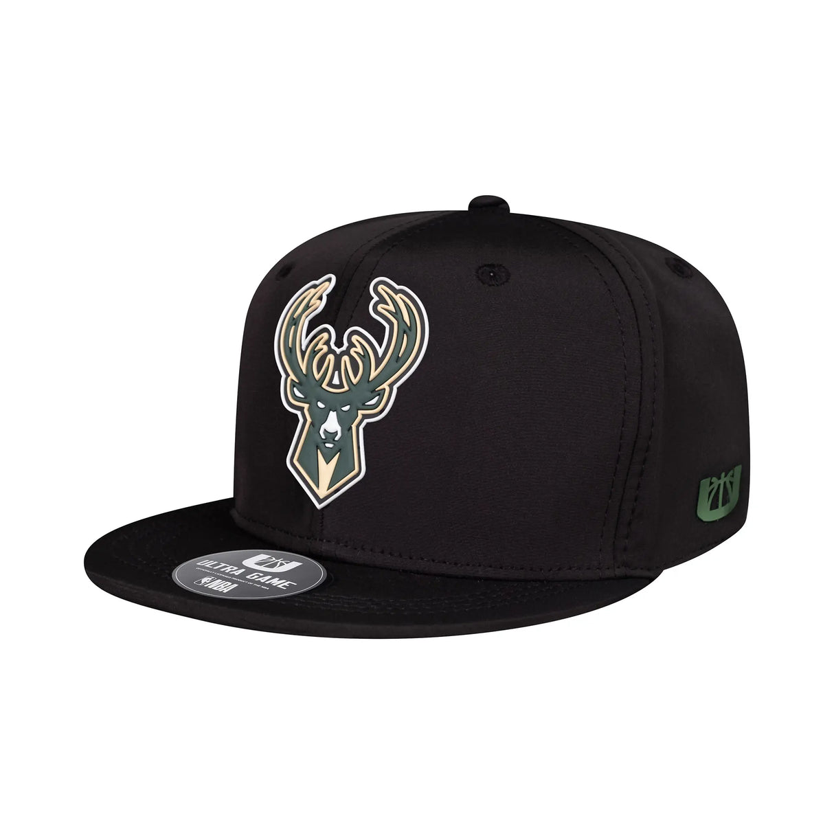Ultra Game Youth NBA Official Ultimate Snap Back Baseball Cap Hat | Milwaukee Bucks