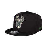 Ultra Game Youth NBA Official Ultimate Snap Back Baseball Cap Hat | Milwaukee Bucks