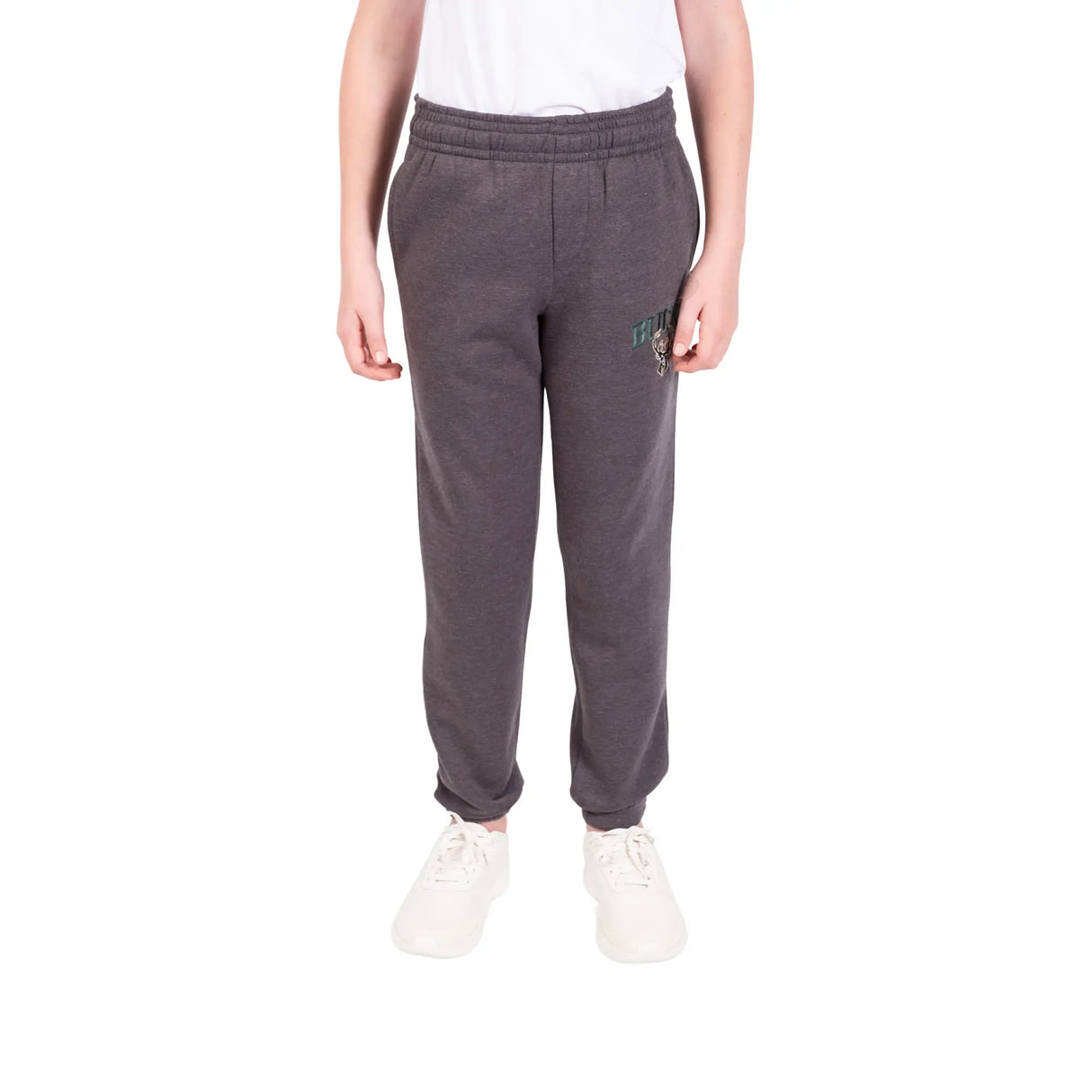 Ultra Game Youth NBA Official Soft Fleece Active Jogger Sweatpants | Milwaukee Bucks