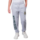 Ultra Game Youth NBA Official Super Soft Game Day Jogger Sweatpants | Milwaukee Bucks