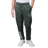 Ultra Game Youth NBA Official Super Soft Game Day Jogger Sweatpants | Milwaukee Bucks