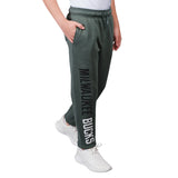 Ultra Game Youth NBA Official Super Soft Game Day Jogger Sweatpants | Milwaukee Bucks
