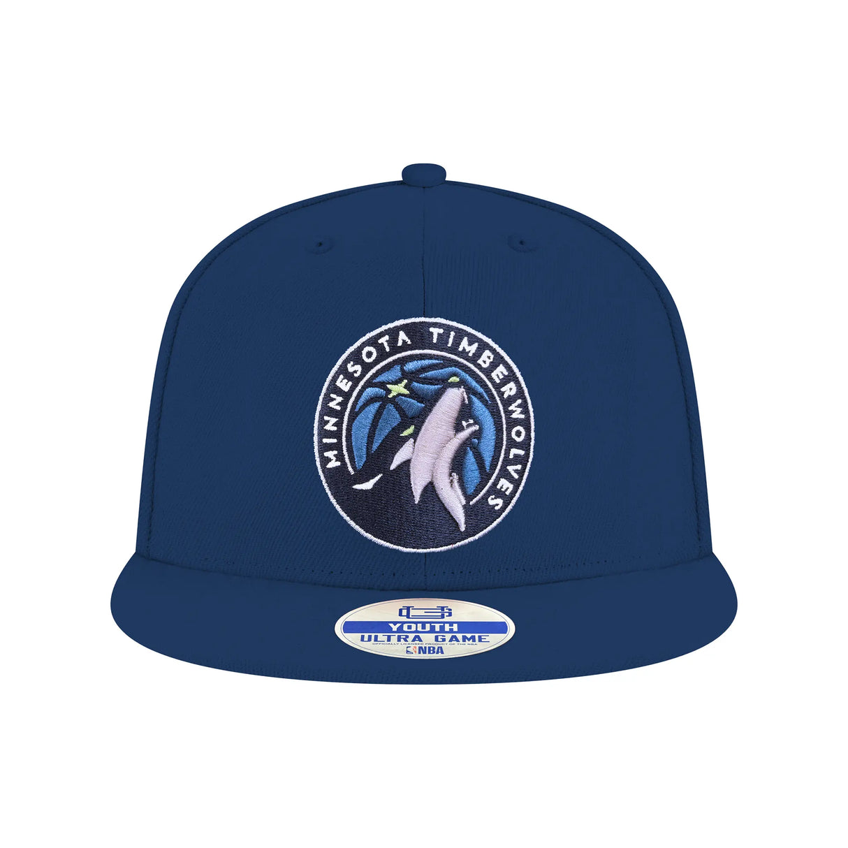 Ultra Game Youth NBA Official 8-20 Twill Snap Back Ultimate Baseball Cap Hat | Minnesota Timberwolves