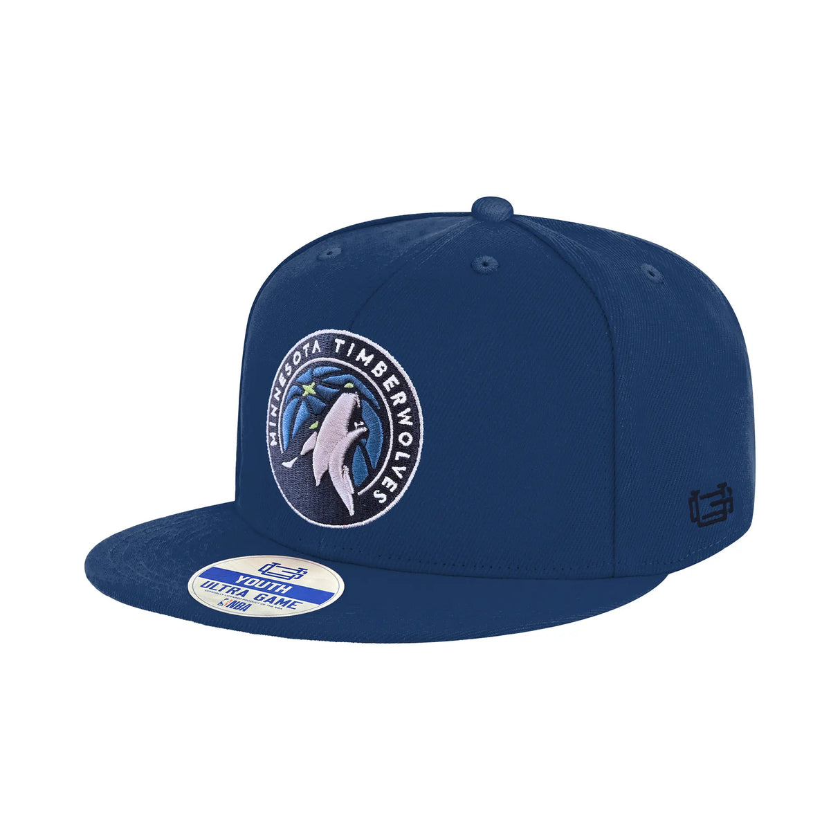 Ultra Game Youth NBA Official 8-20 Twill Snap Back Ultimate Baseball Cap Hat | Minnesota Timberwolves