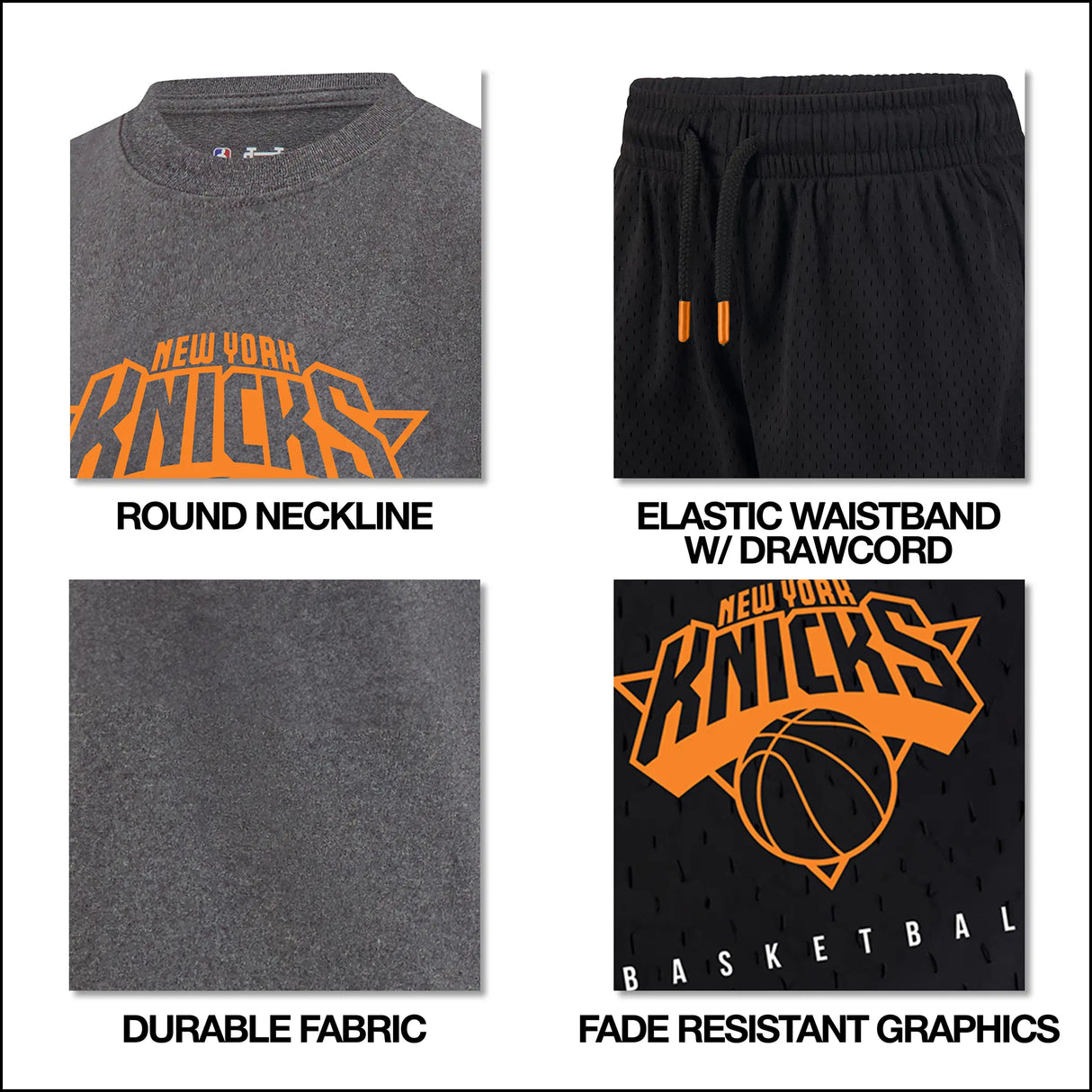 Ultra Game Boys NBA Official Super Soft T-Shirt & Basketball Shorts Set | Boston Celtics