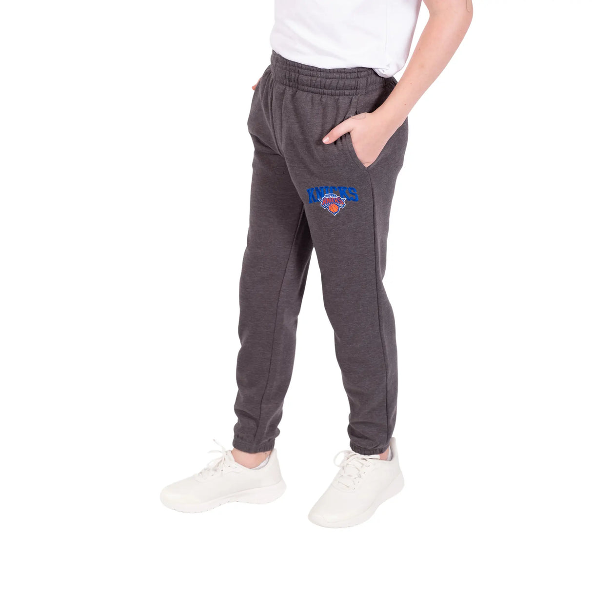Ultra Game Youth NBA Official Soft Fleece Active Jogger Sweatpants | New York Knicks