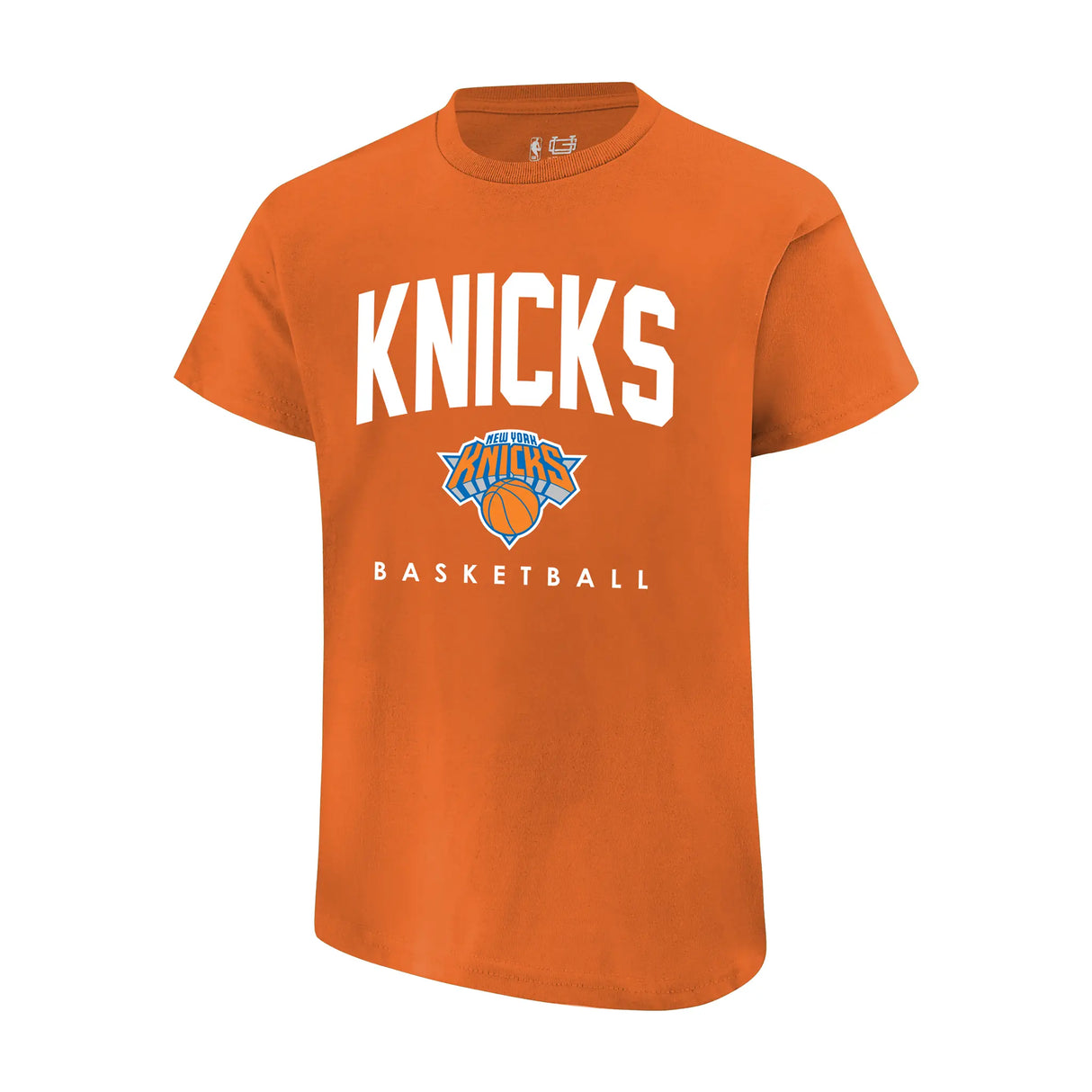 Ultra Game Youth NBA Official Arched Plexi Short Sleeve T-Shirt | New York Knicks