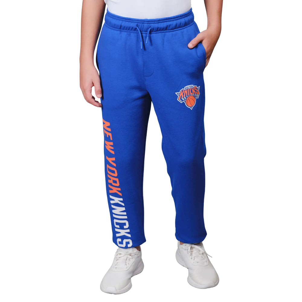 Ultra Game Youth NBA Official Super Soft Game Day Jogger Sweatpants | New York Knicks
