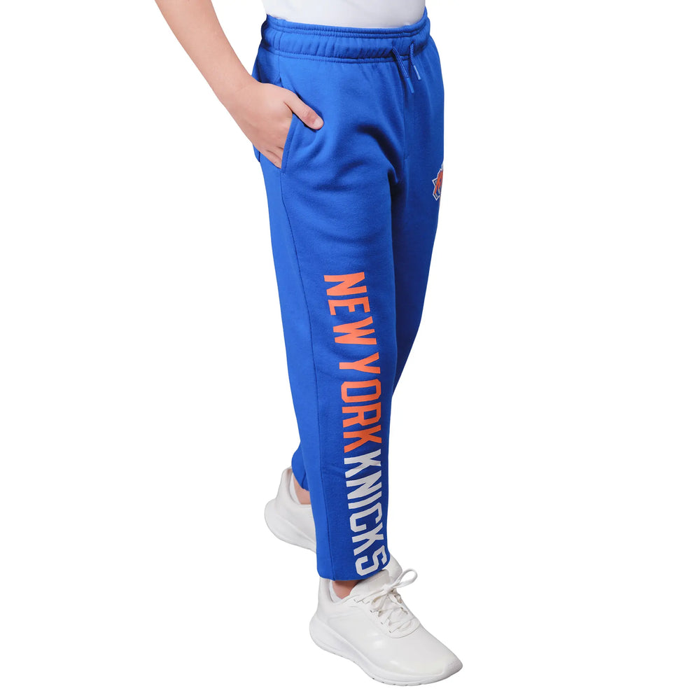 Ultra Game Youth NBA Official Super Soft Game Day Jogger Sweatpants | New York Knicks