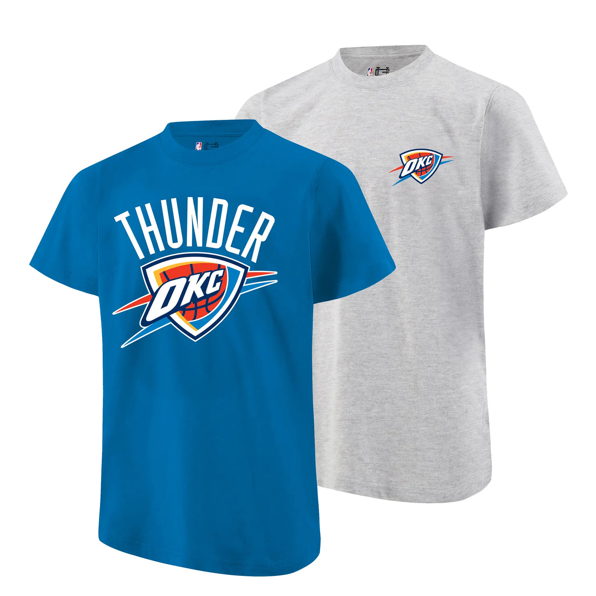 Ultra Game Youth NBA Official Standard Super Soft 2 Pack T-Shirt Set | Oklahoma City Thunder