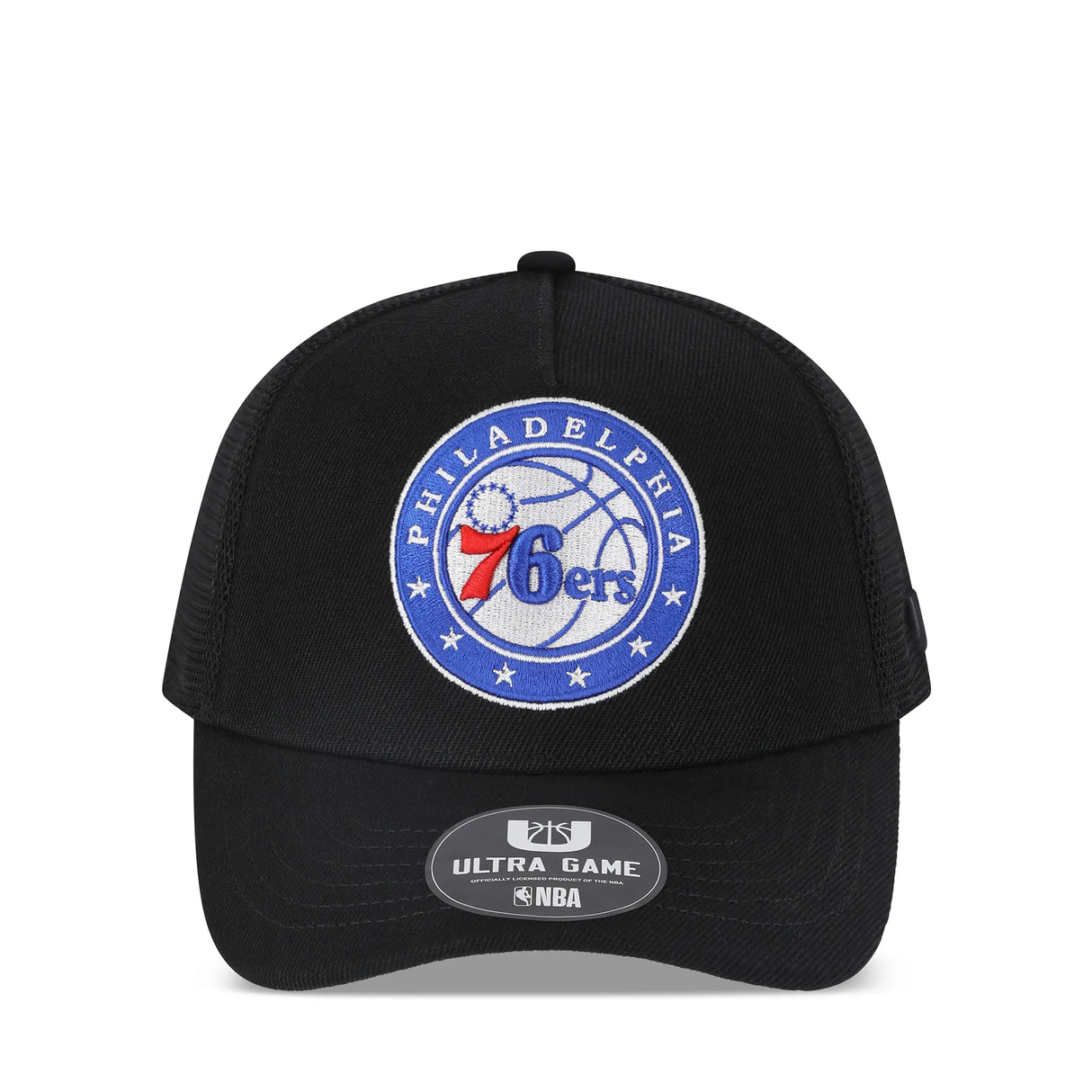 Ultra Game Youth NBA Official Snap Back All Around The World Trucker Baseball Cap Hat | Philadelphia 76ers