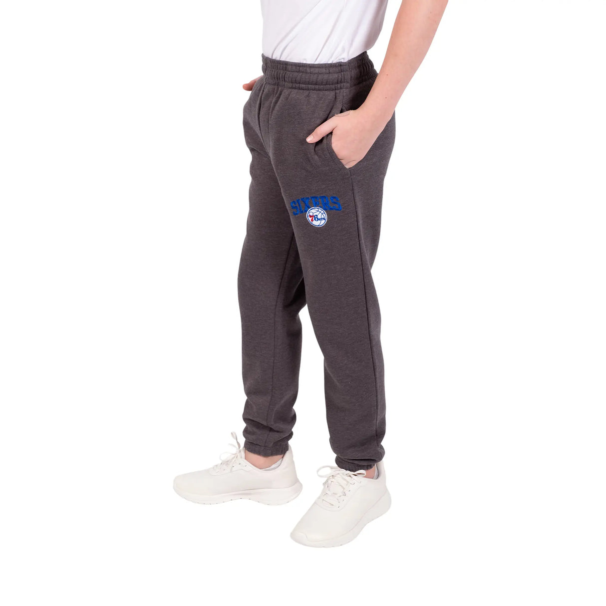 Ultra Game Youth NBA Official Soft Fleece Active Jogger Sweatpants | Philadelphia 76ers