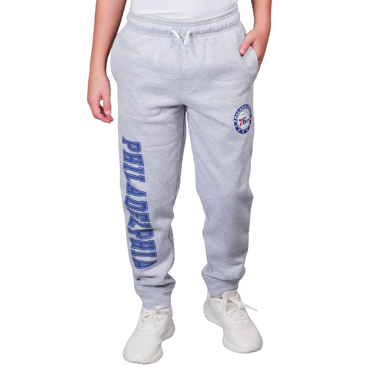 Ultra Game Youth NBA Official Super Soft Game Day Jogger Sweatpants | Philadelphia 76ers