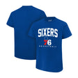 Ultra Game Youth NBA Official Arched Plexi Short Sleeve T-Shirt | Philadelphia 76ers