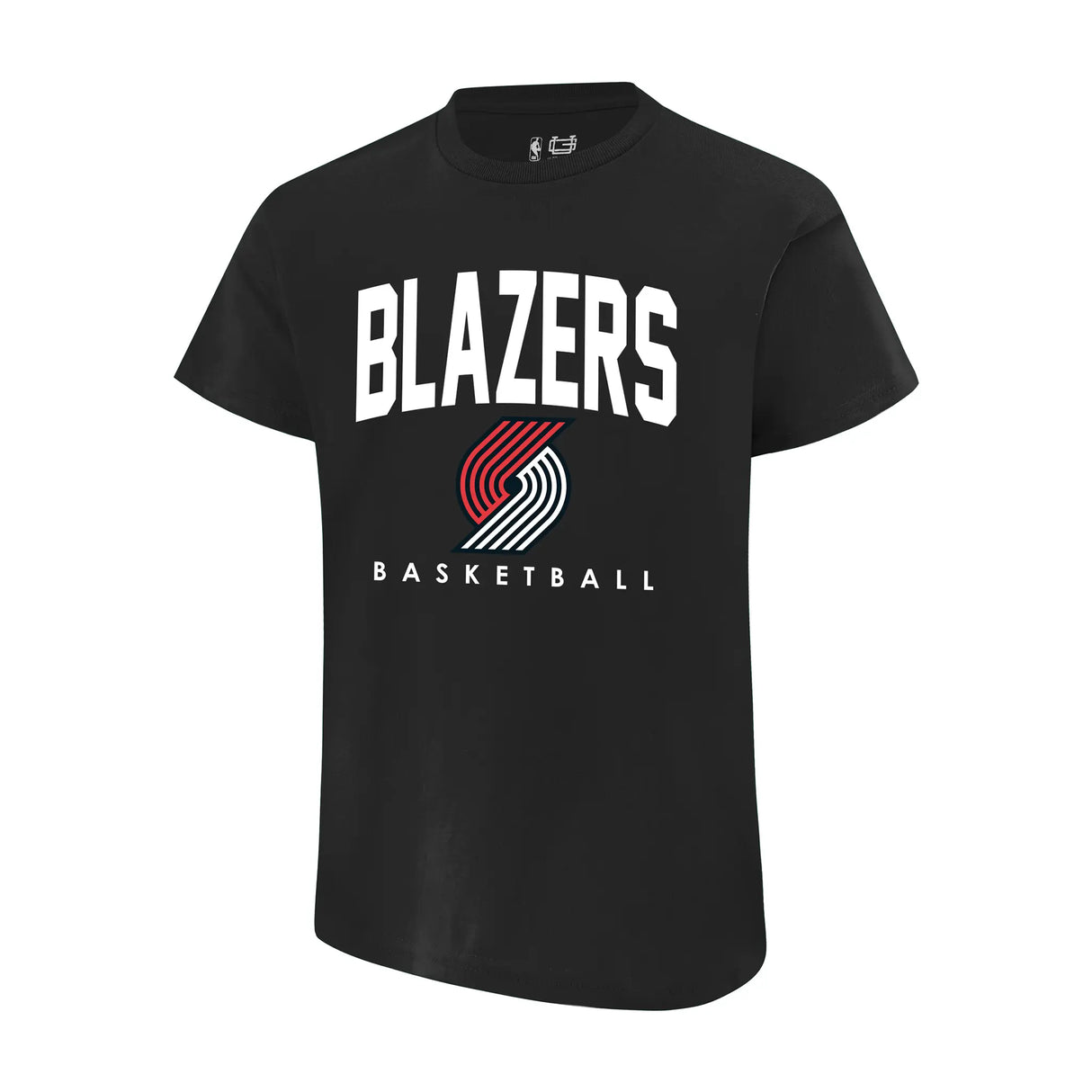 Ultra Game Youth NBA Official Arched Plexi Short Sleeve T-Shirt | Portland Trail Blazers