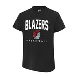 Ultra Game Youth NBA Official Arched Plexi Short Sleeve T-Shirt | Portland Trail Blazers