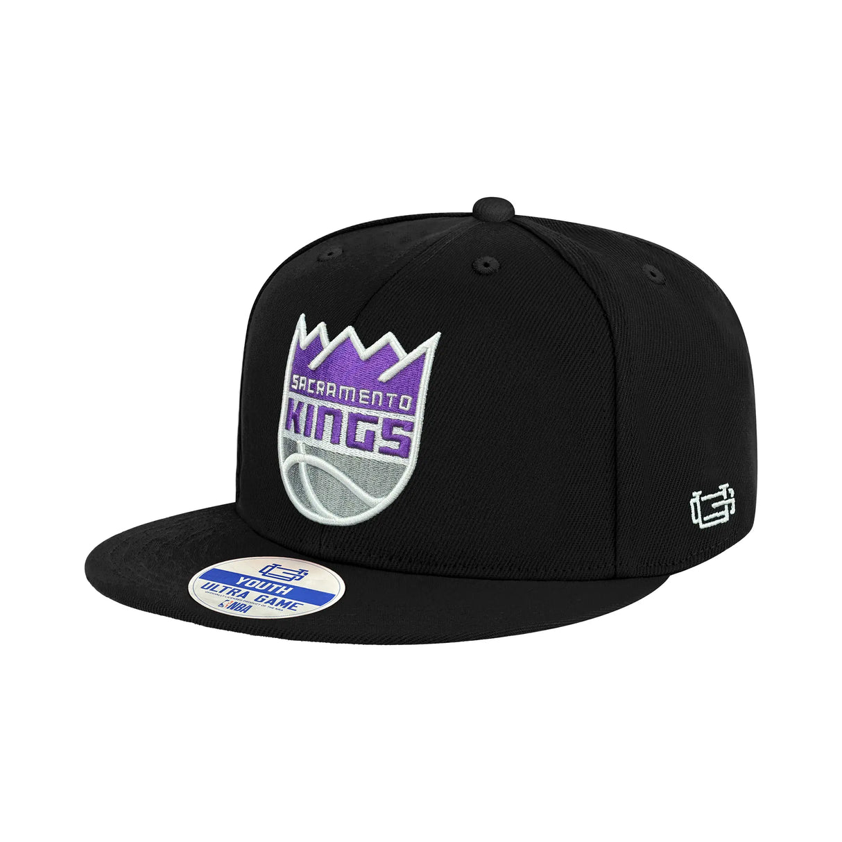 Ultra Game Youth NBA Official 8-20 Twill Snap Back Ultimate Baseball Cap Hat | Sacramento Kings