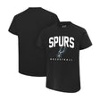 Ultra Game Youth NBA Official Arched Plexi Short Sleeve T-Shirt | San Antonio Spurs