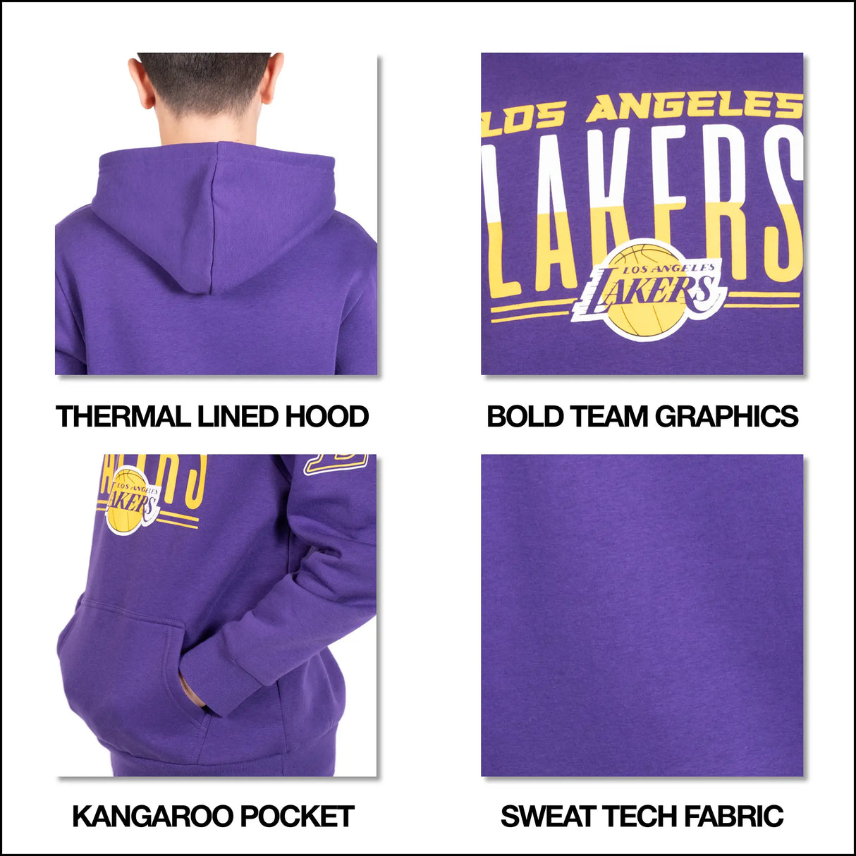 Ultra Game Youth NBA Official Standard Super Soft MVP Pullover Hoodie Sweatshirt | Boston Celtics