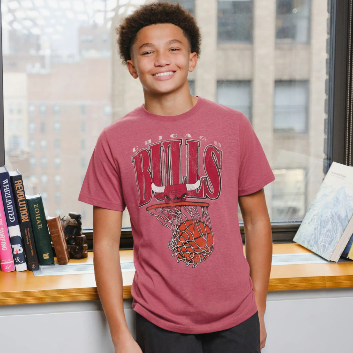 Ultra Game Youth NBA Official Super Soft Distressed T-Shirt | Milwaukee Bucks