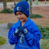 Ultra Game Youth NBA Official Super Soft Winter Beanie Knit Hat With Extra Warm Touch Screen Gloves | Milwaukee Bucks