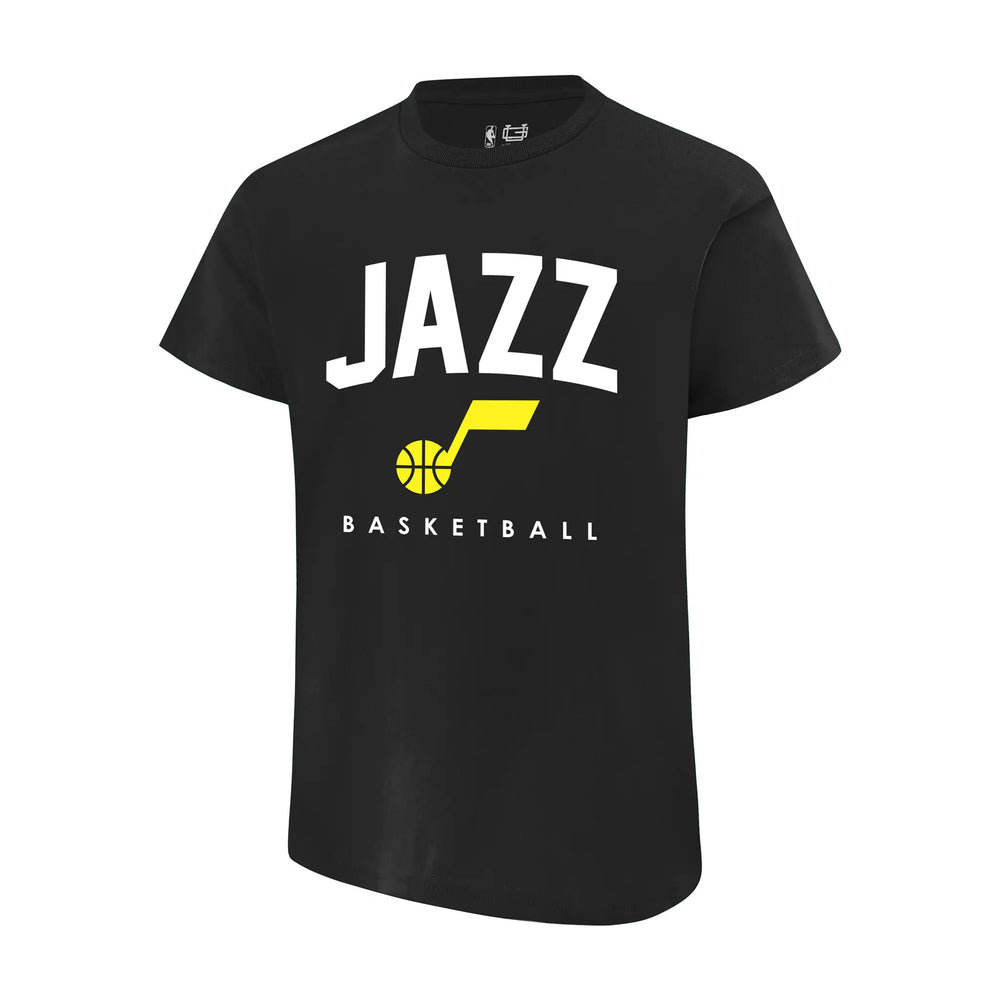 Ultra Game Youth NBA Official Arched Plexi Short Sleeve T-Shirt | Utah Jazz
