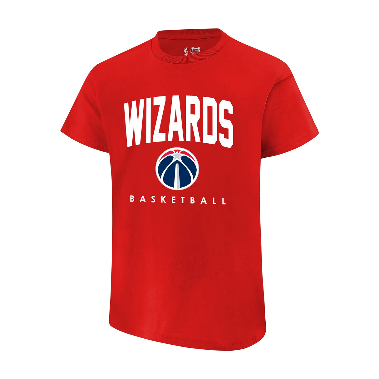 Ultra Game Youth NBA Official Arched Plexi Short Sleeve T-Shirt | Washington Wizards