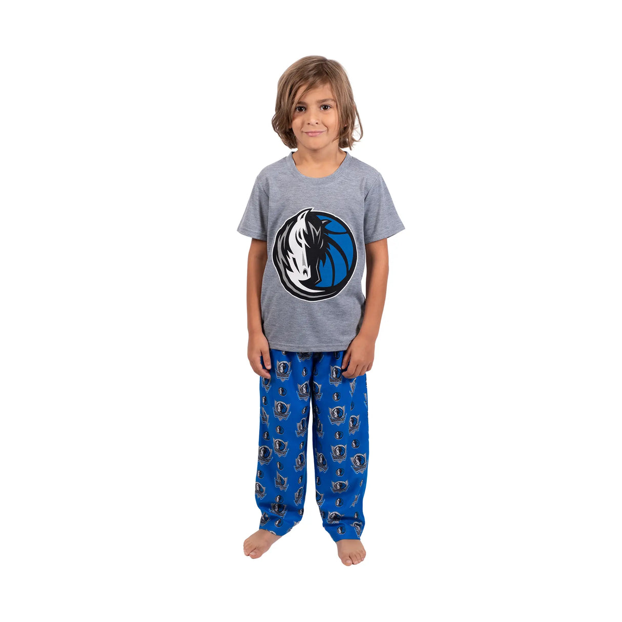 Ultra Game Youth NBA Official 2-Piece PJs Lounge Pants & Tee Set | Dallas Mavericks