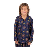 Ultra Game Youth NBA Official 2-Piece Super Soft Button Down Pajamas Set | Denver Nuggets