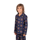 Ultra Game Youth NBA Official 2-Piece Super Soft Button Down Pajamas Set | Denver Nuggets