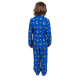 Ultra Game Youth NBA Official 2-Piece Super Soft Button Down Pajamas Set | Golden State Warriors