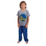 Ultra Game Youth NBA Official 2-Piece PJs Lounge Pants & Tee Set | Golden State Warriors