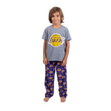 Ultra Game Youth NBA Official 2-Piece PJs Lounge Pants & Tee Set | Los Angeles Lakers