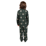 Ultra Game Youth NBA Official 2-Piece Super Soft Button Down Pajamas Set | Milwaukee Bucks