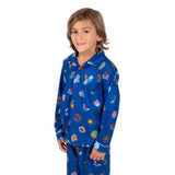 Ultra Game Youth NBA Official 2-Piece Super Soft Button Down Pajamas Set | Multi-Team