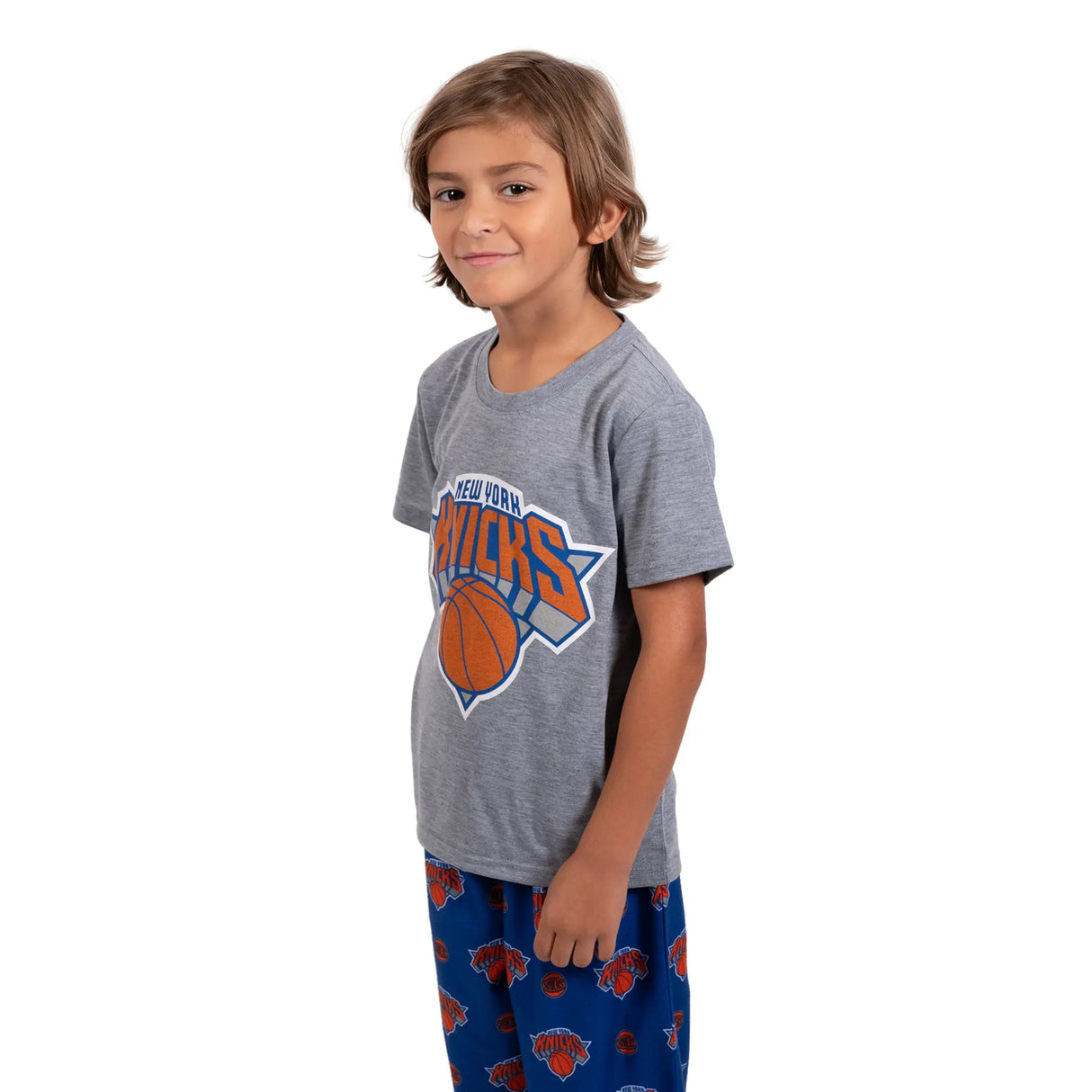 Ultra Game Youth NBA Official 2-Piece PJs Lounge Pants & Tee Set | New York Knicks
