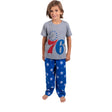Ultra Game Youth NBA Official 2-Piece PJs Lounge Pants & Tee Set | Philadelphia 76ers