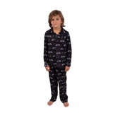 Ultra Game Youth NBA Official 2-Piece Super Soft Button Down Pajamas Set | San Antonio Spurs