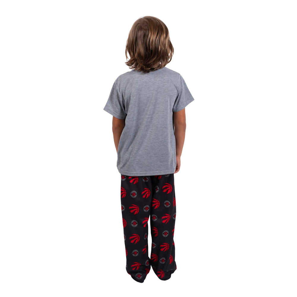 Ultra Game Youth NBA Official 2-Piece PJs Lounge Pants & Tee Set | Toronto Raptors
