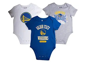 ultra game youth nba official assorted color baby super soft cotton 3 pack creeper bodysuit feature 2