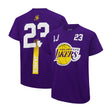 Ultra Game Youth NBA Official Super Soft Fly High Players T-Shirt | Los Angeles Lakers - Lebron James