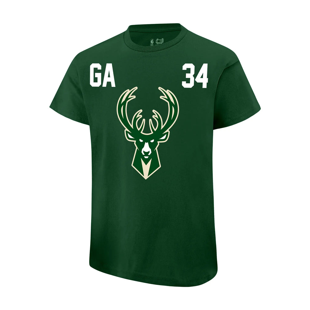 Ultra Game Youth NBA Official Super Soft Fly High Players T-Shirt | Milwaukee Bucks - Giannis Antetokounmpo