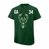 Ultra Game Youth NBA Official Super Soft Fly High Players T-Shirt | Milwaukee Bucks - Giannis Antetokounmpo